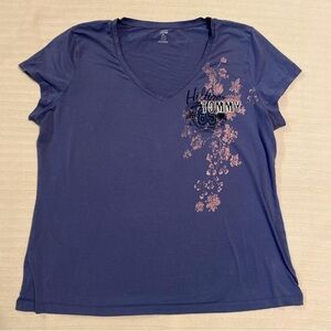 Tommy Hilfiger Women's Navy Floral Tee